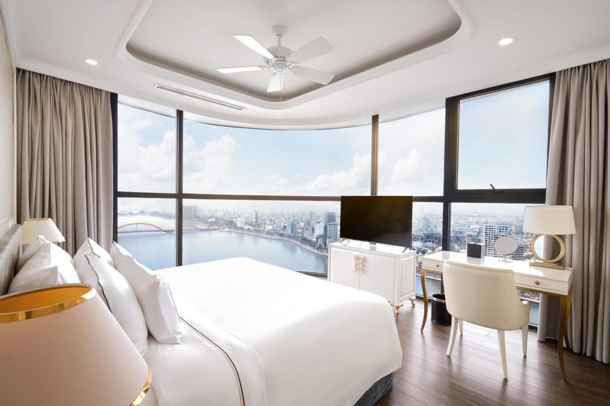 빈펄 콘도텔 리버프런트 다낭 외부 사진 A bedroom at the hotel
